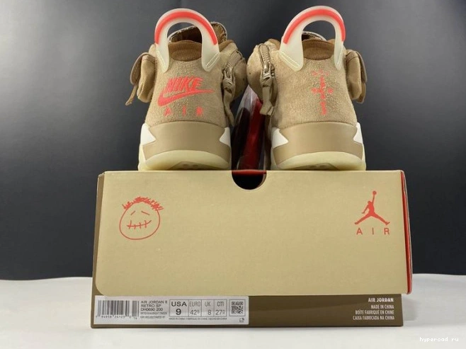 Travis 6 Jordan Scott Retro Air DH0690-200 British Khaki 0714